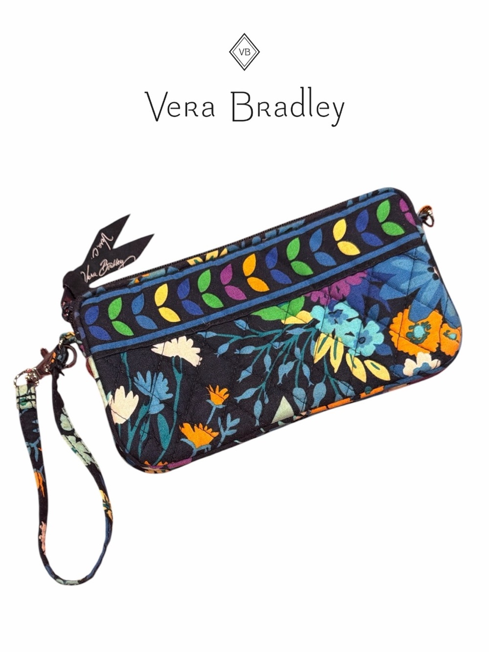 Vera Bradley RETIRED Midnight Blues Wristlet